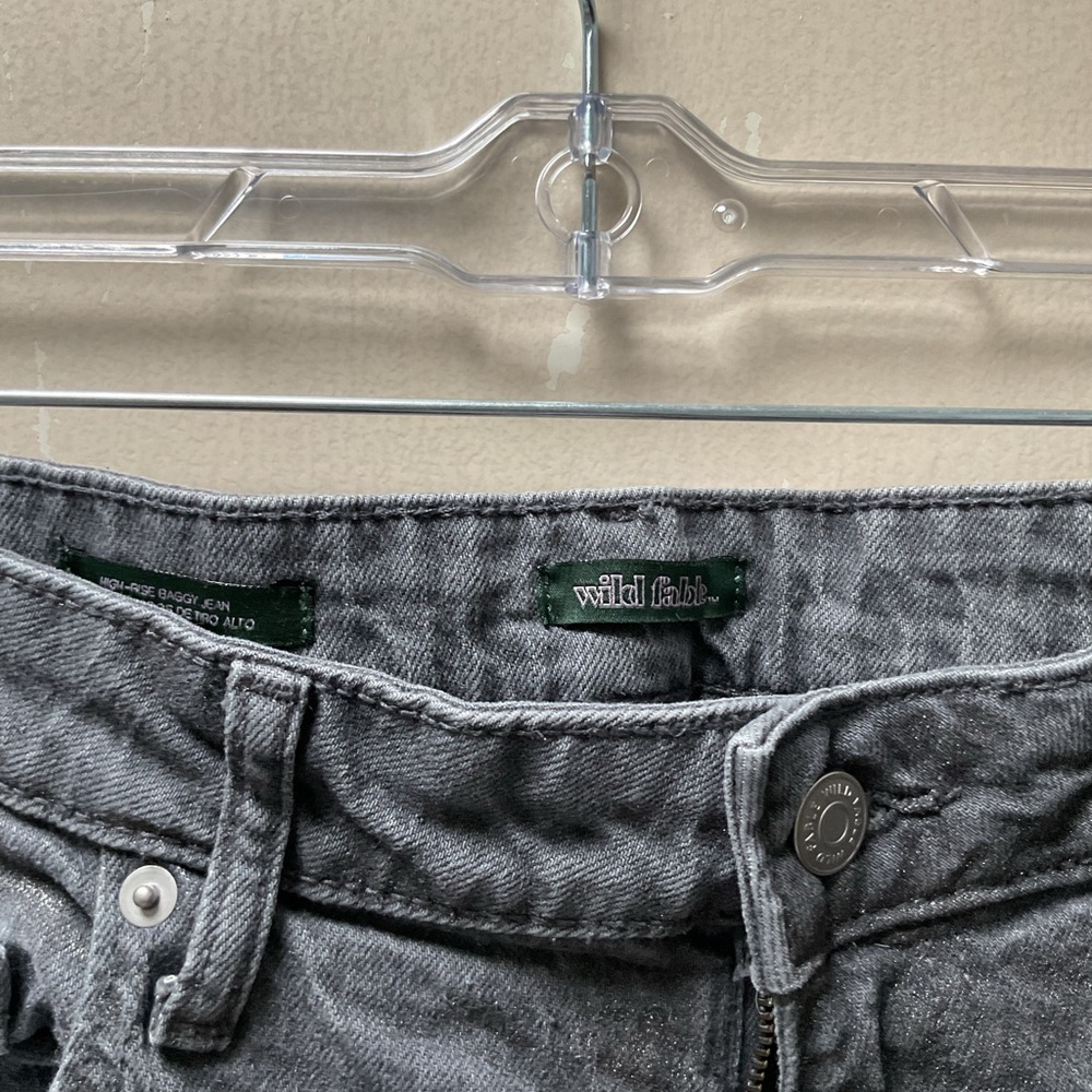 Wild Fable Distressed Straight Jeans in Black Size 14R - Picture 3 of 6